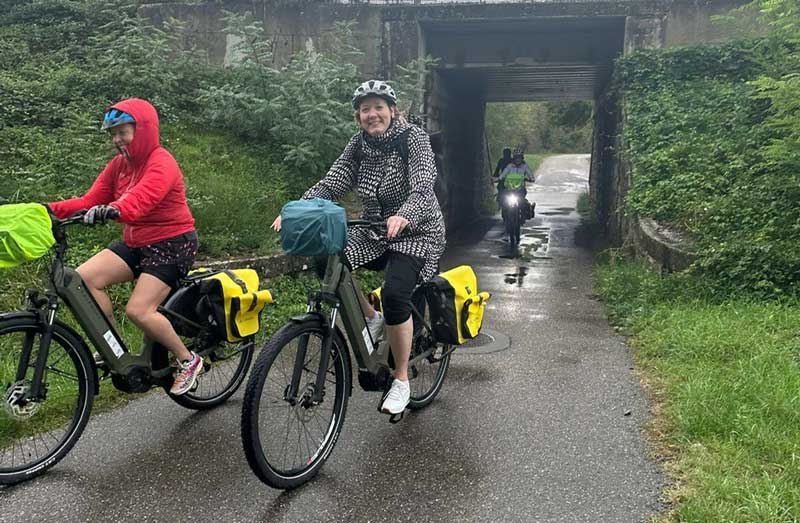 Fietsvakantie door Frankrijk, help het regent!