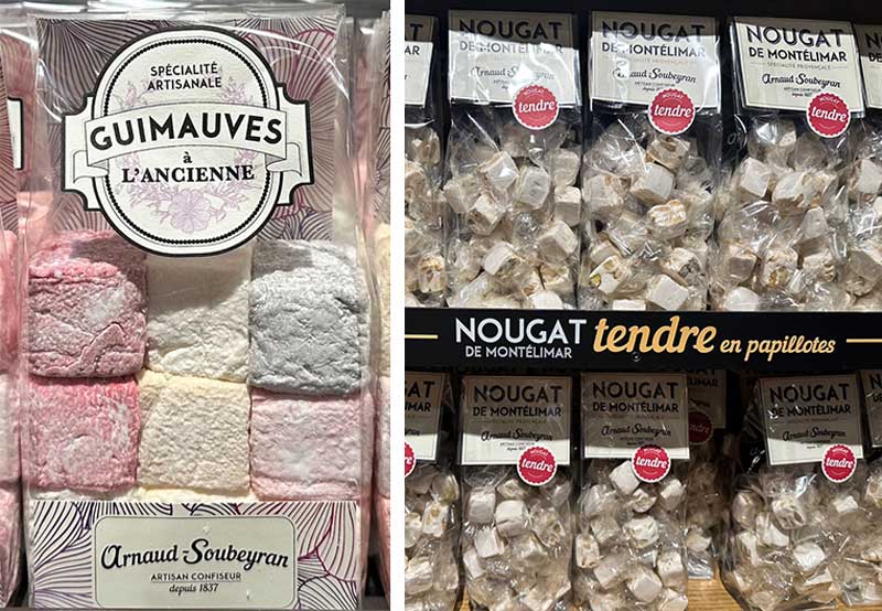 Nougat en marshmallows uit Montélimar